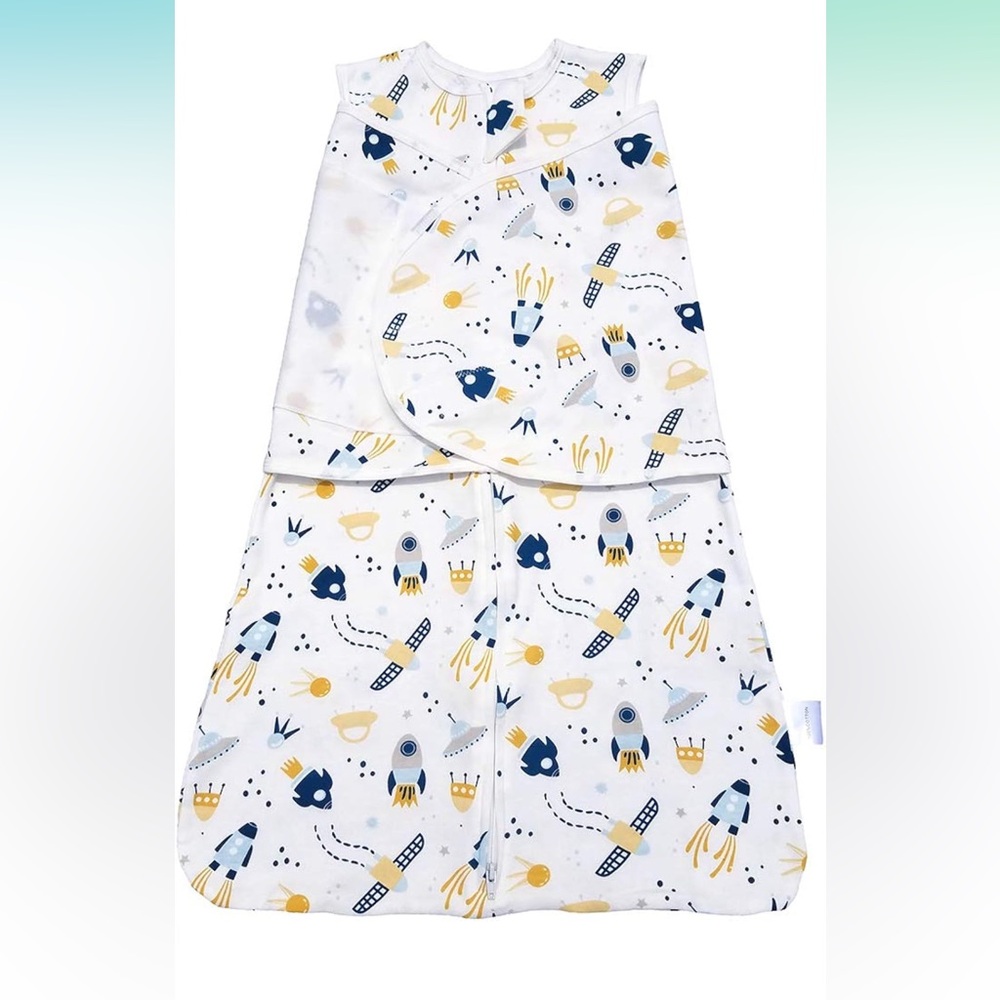 NWOT Split Baby Swaddle Spaceship Cotton Swaddle for Babies Wearable Blanket